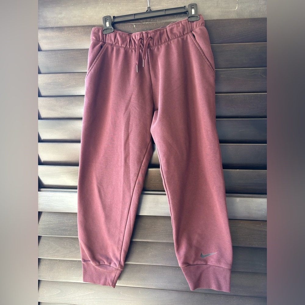 Nike Maroon Dri-Fit Joggers Size Small
